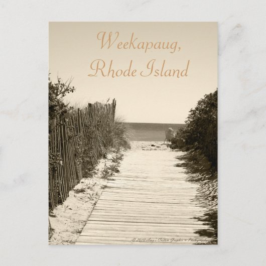 Weekapaug Rhode Island Briefkaart (Voorkant)