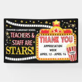 Weekbanner filmthema lerarenwaardering spandoek (Horizontaal)