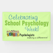 Weekbanner schoolpsychologie spandoek (Horizontaal)