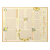 Weekbanner voor mest notitieblok (Voorkant)