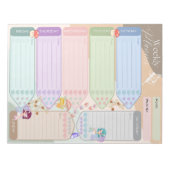 Weekblad Fantasy Fairy Butterfly Multicolor Notitieblok (Voorkant)