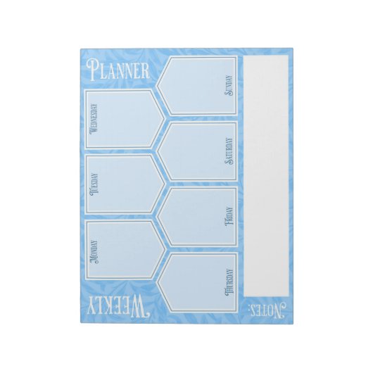 Weekblad Floral Notitieblok (Linkerzijde)