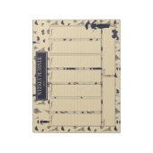 Weekblad Klassieke  Mode Notitieblok (Linkerzijde)