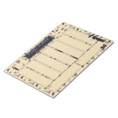 Weekblad Klassieke  Mode Notitieblok (Schuin)