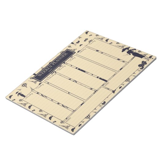 Weekblad Klassieke  Mode Notitieblok (Schuin)