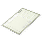 Weekblad Meal Planner Green Diamond Notitieblok (Schuin)