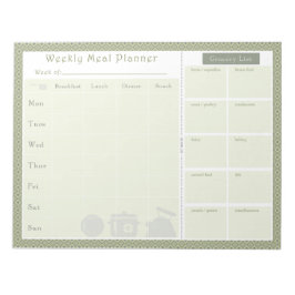 Weekblad Meal Planner Green Diamond Notitieblok