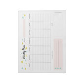 Weekblad - Moderne driehoeken Notitieblok (Linkerzijde)