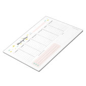 Weekblad - Moderne driehoeken Notitieblok (Schuin)