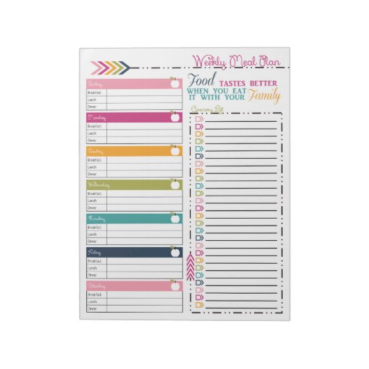 Weekblad Notitieblok (Linkerzijde)