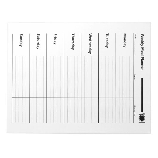 Weekblad Notitieblok (Voorkant)