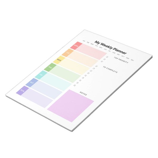 Weekblad Notitieblok (Schuin)