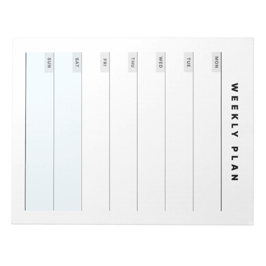 Weekblad Notitieblok (Voorkant)