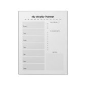 Weekblad Notitieblok (Linkerzijde)