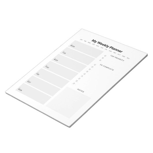 Weekblad Notitieblok (Schuin)