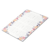 Weekblad Planner Girl Floral Waterverf Notitieblok (Schuin)