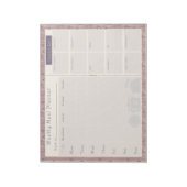 Weekblad Planner Mauve Kitty Cat Notitieblok (Linkerzijde)