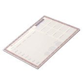 Weekblad Planner Mauve Kitty Cat Notitieblok (Schuin)