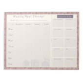 Weekblad Planner Mauve Kitty Cat Notitieblok (Voorkant)