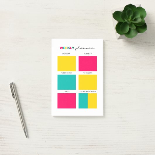 Weekblad Planner Post-it® Notes (Kantoor)