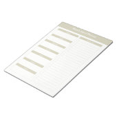 Weekblad Planner - Taupe Notitieblok (Schuin)