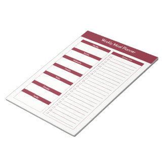 Weekblad — Planner — Wijn Notitieblok