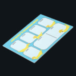 Weekblad voor Cute Yellow Banana Dogs Notitieblok<br><div class="desc">Hoe bananen je leven ook is,  plan je week in stijl met dit leuke weekblad. Elk blad heeft vlekken voor u om dagelijks aan-Dozen en benoemingen neer te zetten. Het heldere blauwe blok bevat schattige voorbeelden van honden gemaakt van bananen met je eigen kop in vetgele letters.</div>