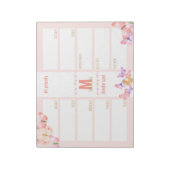 Weekblad voor dagelijks gebruik ter uitvoering van notitieblok (Linkerzijde)