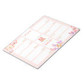 Weekblad voor dagelijks gebruik ter uitvoering van notitieblok (Schuin)