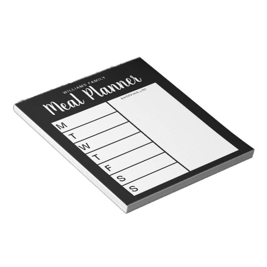 Weekblad voor familie notitieblok (Schuin)