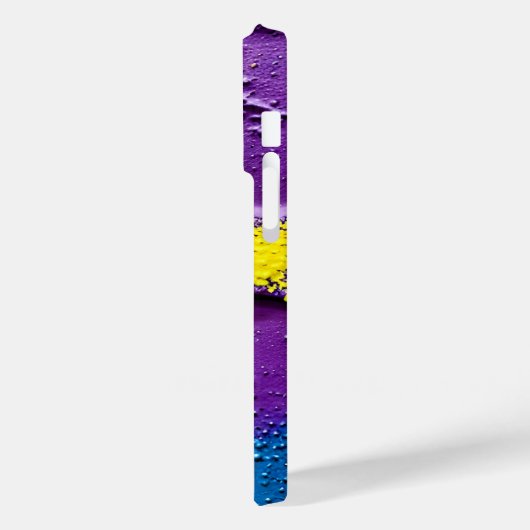 Weekblauw-gele extrusiekleuren Case-Mate iPhone case (Achterkant / Links)