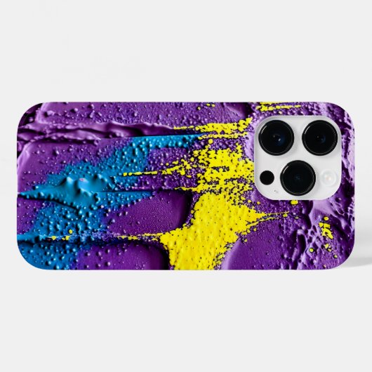 Weekblauw-gele extrusiekleuren Case-Mate iPhone case (Achterkant (horizontaal))