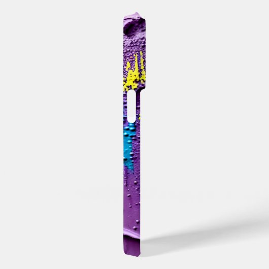 Weekblauw-gele extrusiekleuren Case-Mate iPhone case (Achterkant / Rechts)