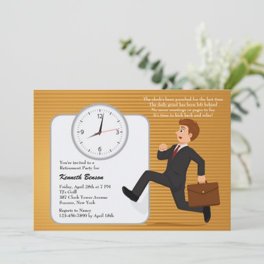 Weekdag uitnodiging van de Partij voor de Uittredi (Staand voorkant)