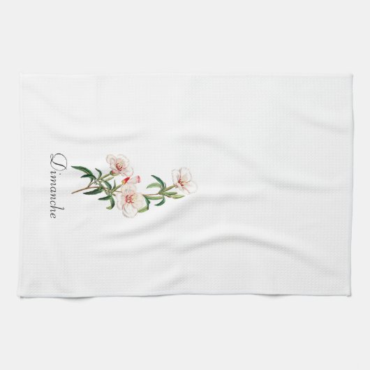 *Weekdagen FR2.7DIM (Dimanche) - Theedoek (Horizontaal)