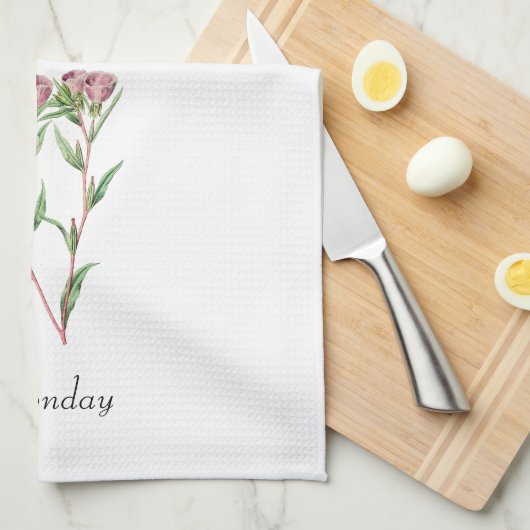 *Weekdagen GBUS2.1MON (maandag) - Theedoek (Quarter Fold)