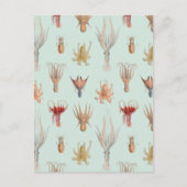  weekdieren (blauw) briefkaart (Voorkant)