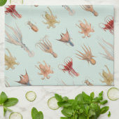  weekdieren (blauw) theedoek (Gevouwen)