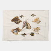  weekdieren en slakken, mariene levende organismen theedoek (Horizontaal)