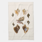 weekdieren en slakken, mariene levende organismen theedoek (Verticaal)