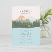 Weekeinde in de Bossen Bachelorette Kaart (Staand voorkant)