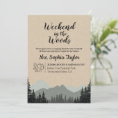 Weekeinde in de uitnodiging tot het indienen van B (Staand voorkant)