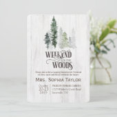 Weekeinde in de uitnodiging tot het indienen van B (Staand voorkant)