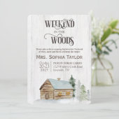 Weekeinde in de uitnodiging tot het indienen van B (Staand voorkant)