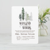 Weekeinde in de uitnodiging tot het indienen van B (Staand voorkant)