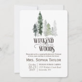 Weekeinde in de uitnodiging tot het indienen van B (Voorkant)