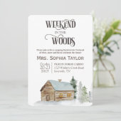 Weekeinde in de uitnodiging tot het indienen van B (Staand voorkant)