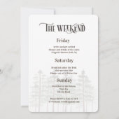 Weekeinde in de uitnodiging tot het indienen van B (Achterkant)