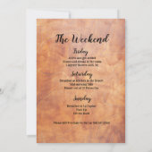 Weekeinde in de uitnodiging tot het indienen van B (Achterkant)