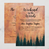 Weekeinde in de uitnodiging tot het indienen van B (Voorkant / Achterkant)